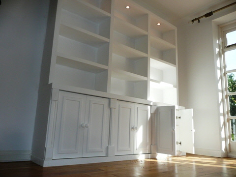 custom house shelves