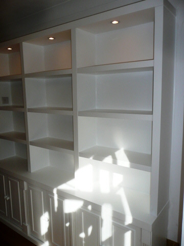 custom house shelves